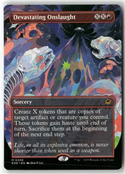 Devastating Onslaught Extended Art MTG Magic NM 308 - Image 1