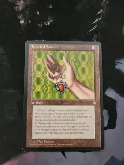 1995 Ice Age Jeweled Amulet MP MTG Magic - Image 2