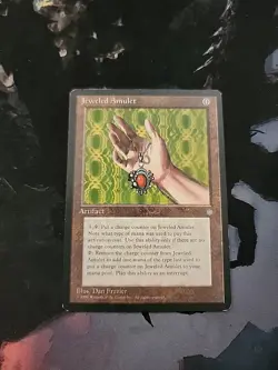 1995 Ice Age Jeweled Amulet MP MTG Magic - Image 3