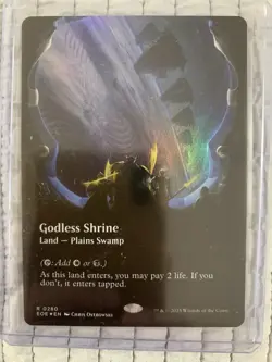 MTG - Godless Shrine 0280 (Borderless Foil) - Edge of Eternities NM/M Condition - Image 1