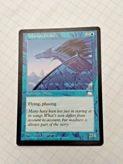 MTG Tolarian Drake Weatherlight Regular Common - Some Edge Wear - See Pics - Image 1