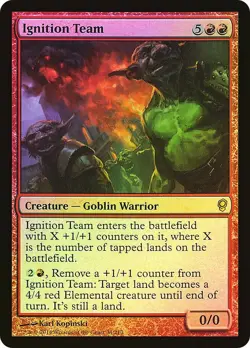 MTG FOIL Ignition Team - Conspiracy #34 - Image 1