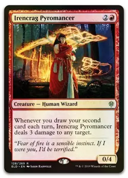 Irencrag Pyromancer #128 (Foil) (NM) Throne of Eldraine ELD Magic MTG - Image 1