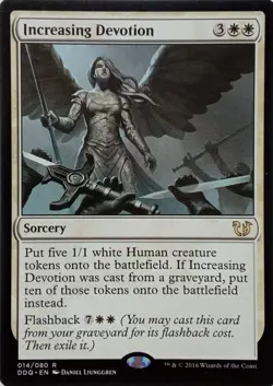 014/080 INCREASING DEVOTION RARE DUEL DECKS: BLESSED VS. CURSED MTG CARD - Image 1