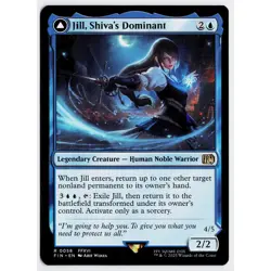 MTG Jill, Shiva's Dominant Final Fantasy Rare NM - Image 1