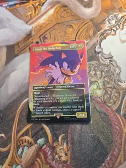Sonic The Hedgehog Foil MTG Secret Lair - Pack Fresh - - Image 1