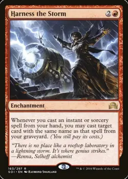 1x Harness the Storm Foil Shadows over Innistrad MTG - Image 1