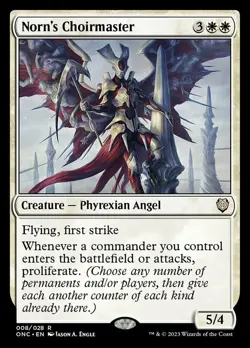 MTG Norn's Choirmaster, NM-Mint, English Commander: Phyrexia: All Will Be One - Image 1