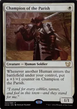 004/080 CHAMPION OF THE PARISH RARE DUEL DECKS: BLESSED VS. CURSED MTG CARD - Image 1