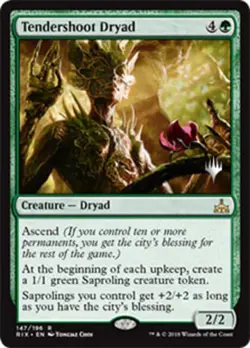 MTG Tendershoot Dryad - Promo Pack, Light Play, English Promo Pack: Core Set 202 - Image 1