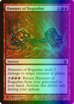 MTG Magic the Gathering Hammer of Bogardan (23/34) PDS Fire & Lightning LP FOIL - Image 1
