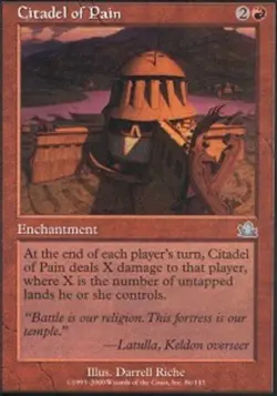 MTG Citadel of Pain, Light Play, English Prophecy - Image 1
