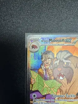 Arven's Mabosstiff ex SIR 235/182 Pokemon Destined Rivals NM - Image 2