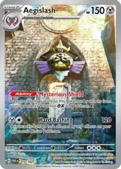 NM-Mint Aegislash - 210/182 - Illustration Rare Pokemon Paradox Rift - Image 1