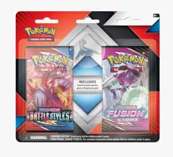 Pokemon TCG Sword & Shield Blister - Fusion Strike & Battle Styles - Latios Pin - Image 1