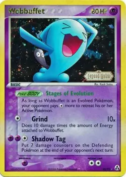 Moderately Played Wobbuffet - 28/92 - Rare - Reverse Holo Pokemon Legend Maker - Image 1