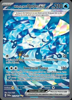 NM-Mint Wellspring Mask Ogerpon ex - 213/167 - Special Illustration Rare Pokemon - Image 1