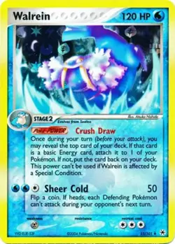 Heavily Played Walrein - 15/101 - Holo Rare - Reverse Holo Pokemon Hidden Legend - Image 1