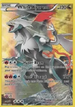 NM-Mint White Kyurem - XY81 - Pikachu-EX Legendary Collection Promo Pokemon XY P - Image 1