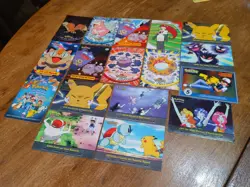 Pokemon Topps TV Animation Trading Cards - Lot of 17 Cards - Image 1