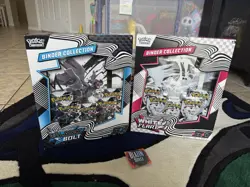 Pokemon TCG Scarlet Violet Black Bolt and White Flare Binder Collection - Image 1