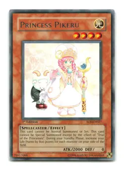Princess Pikeru - SOI-EN027 1st Edition Rare - YuGiOh-LP - Image 1