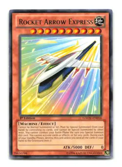 Rocket Arrow Express - GAOV-EN016 1st Edition Rare - YuGiOh-LP - Image 1