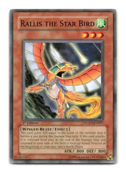 Rallis the Star Bird - POTD-EN007 1st Edition - YuGiOh-LP - Image 1