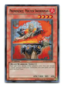 Prominence, Molten Swordsman - HA05-EN010 1st Edition Super Rare - YuGiOh-LP - Image 1