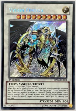 HA06-EN023 Vylon Omega - Secret Rare 1st Edition Near Mint YuGiOh Card - Image 1