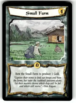 Legend of the Five Rings Four Winds Card Gold Edition - Small Farm - Image 1