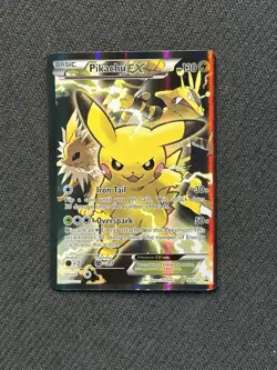 Pikachu EX XY124 Generations Full Art Promo Holo Pokemon Card - Image 1