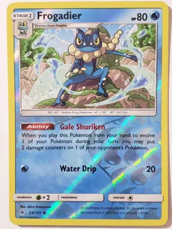 REVERSE HOLO Frogadier 23/131 VLP Forbidden Light Pokemon Card - Akira Komayama - Image 1