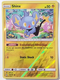 REVERSE HOLO Shinx 45/156 - VLP - Ultra Prism Pokemon Card - Shibuzoh Art - Image 1