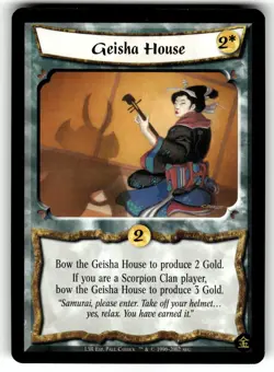 Legend of the Five Rings Samurai Edition Card - Geisha House - Image 1