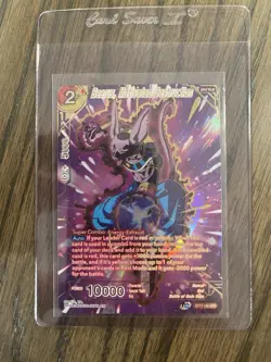 Dragon Ball Super Card Game Beerus Motivated Destruction SPR Foil Card BT17-134 - Image 1