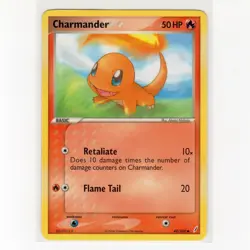Pokemon TCG Charmander 48/100 EX Crystal Guardians Regular Card EN-MP 2006 - Image 1