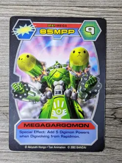 Digimon D-Tector MegaGargomon 85MPP DT-57 Mega Card 2002 Bandai - Image 1