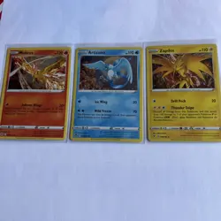 Articuno, Zapdos, Moltres Cosmos Holo 3 CARD SET 021/172 036/195 48/185 NM - Image 1