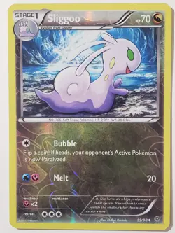 REVERSE HOLO Sliggoo 59/98 VLP - XY Ancient Origins Pokemon Card - Midori Harada - Image 1