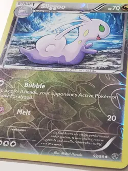 REVERSE HOLO Sliggoo 59/98 VLP - XY Ancient Origins Pokemon Card - Midori Harada - Image 2