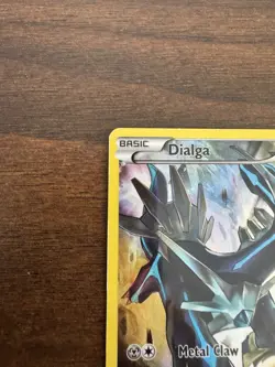 Dialga XY77 Full Art Holo Black Star Promo Pokemon Card DMG - Image 2