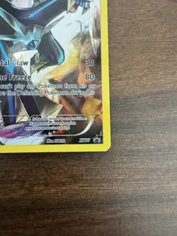 Dialga XY77 Full Art Holo Black Star Promo Pokemon Card DMG - Image 4
