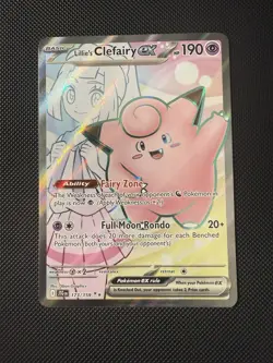Pokemon Card - Lillie’s Clefairy EX - 173/159 - Journey Together - Full Art NM/M - Image 1