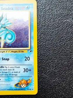 Pokemon TCG Misty's Seadra Holo Card 09/132 Rare Gym Heroes - LP - Image 4