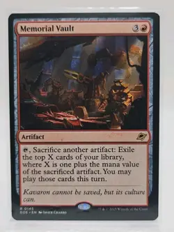 Memorial Vault R #145 MTG Edge of Eternities EOE EN NM TCG Magic RARE - Image 1