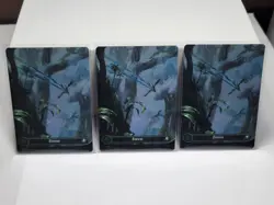3x MTG Edge Of Eternities Basic Forest Land (Galaxy Foil) #371 - Image 1