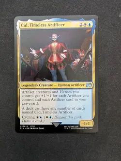 MTG Cid, Timeless Artificer 0414 NM Final Fantasy Pack Fresh Magic The Gathering - Image 1