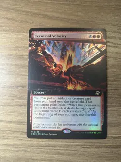Terminal Velocity (FOIL) - Extended Art - Edge Of Eternities - MTG - 338 - NM - Image 1