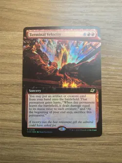 Terminal Velocity (FOIL) - Extended Art - Edge Of Eternities - MTG - 338 - NM - Image 2